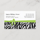 Poppen van rotsrokken visitekaartje (Achterkant)