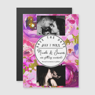 Poppen van Roze & Paarse Levendige Bloemen Save th