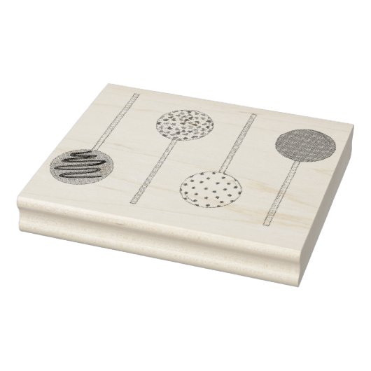 Poppen van Valentijnsdag Cake Pop Rubberstempel (Stempel)