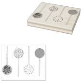 Poppen van Valentijnsdag Cake Pop Rubberstempel (Gestempeld)