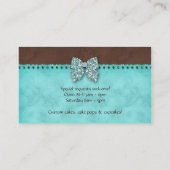 Poppen Visitekaartje Bakkerij Sparkle Blue Brown (Achterkant)