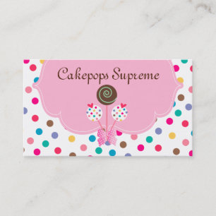 poppen Visitekaartje Polka Dots roze Mint