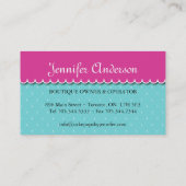 Poppen Visitekaartjes (Achterkant)