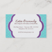 Poppen Visitekaartjes (Achterkant)