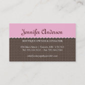 Poppen Visitekaartjes (Achterkant)