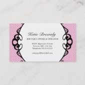 Poppen Visitekaartjes (Achterkant)