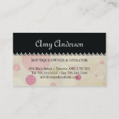 Poppen Visitekaartjes (Achterkant)