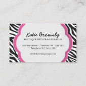 Poppen Visitekaartjes (Achterkant)