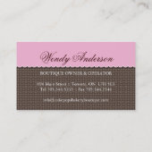 Poppen Visitekaartjes (Achterkant)