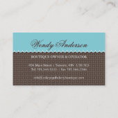 Poppen Visitekaartjes (Achterkant)