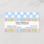 Poppen voor gebak en taart visitekaartje (Achterkant)