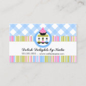 Poppen voor gebak en taart visitekaartje (Voorkant)