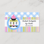 Poppen voor gebak en taart visitekaartje (Voorkant)