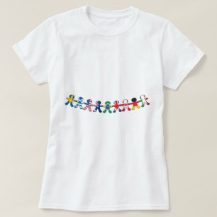 Poppen voor vlaggenpapier t-shirt