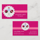 Poppen voor warme roze roze rokken visitekaartje (Voorkant / Achterkant)