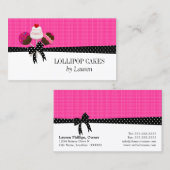 Poppen warm roze visitekaartje (Voorkant / Achterkant)