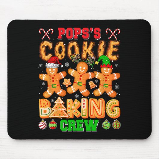 Poppen Xmas Cookie Baking Crew Funny Baker Lover F Muismat (Voorkant)