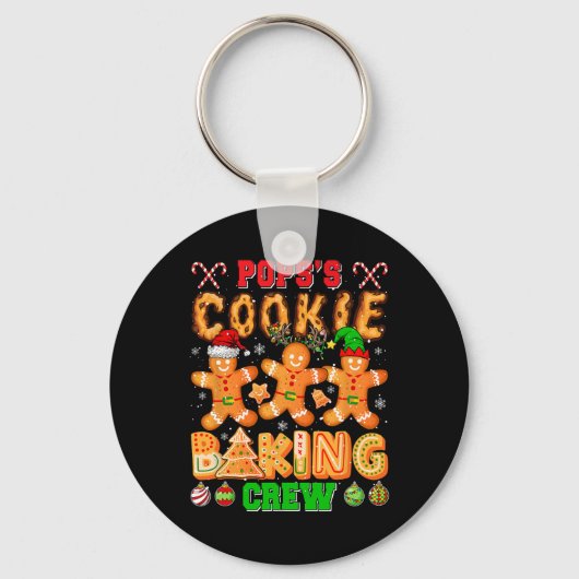 Poppen Xmas Cookie Baking Crew Funny Baker Lover F Sleutelhanger (Voorkant)