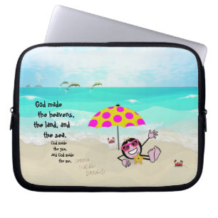 Poppen zeggen: "Jij en ik" Laptop Sleeve