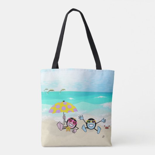 Poppen zeggen: "Jij en ik" Tote Bag (Achterkant)