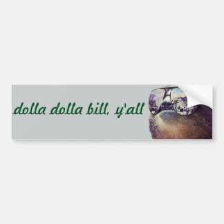 poppenbiljet, allemaal bumpersticker