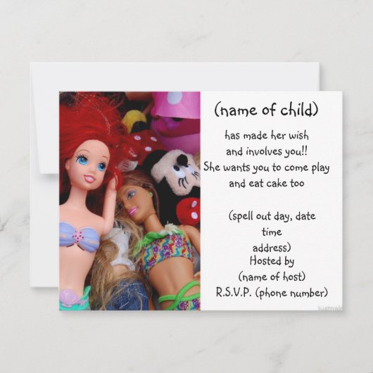 poppenfeest kaart (Voorkant)
