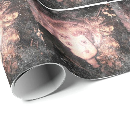 poppenhoofd cadeaupapier (Rol Hoek)