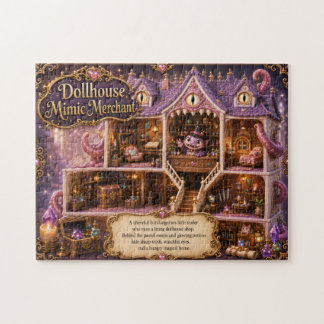 Poppenhuis Nabootser Handelaar Fantasie Winkel Legpuzzel