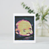 Poppenkop 8 Bit Storing Halloween Briefkaart (Staand voorkant)