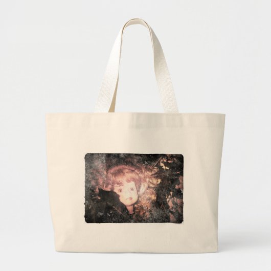 poppenkop grote tote bag (Voorkant)
