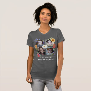 Poppenliefhebbers hebben meer plezier Four Square  T-shirt