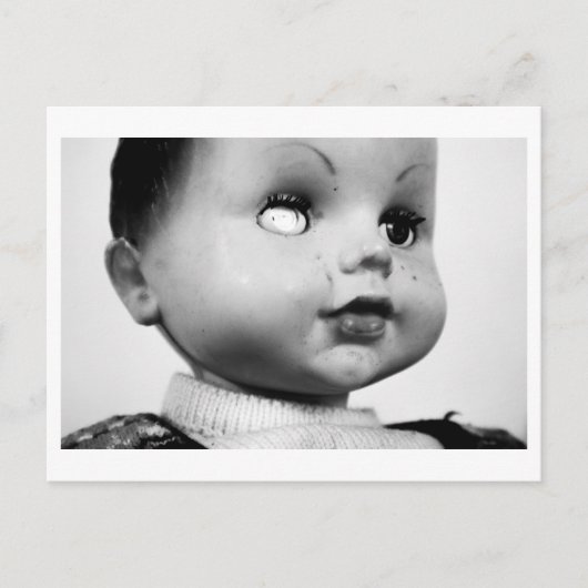 Poppenportret - Een oog Briefkaart (Voorkant)