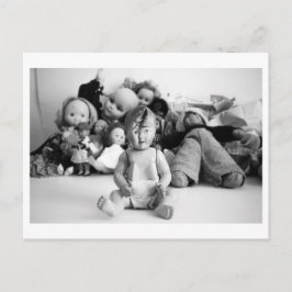 Poppenportret - Open minded pop Briefkaart