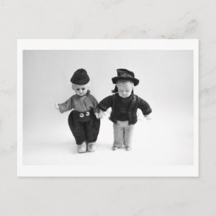 Poppenportret - Springende poppen Briefkaart