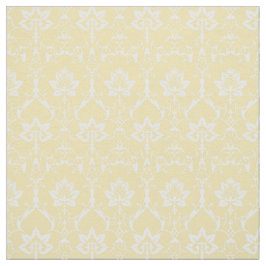 Poppenschaal Renaissance Damask, Bleek geel Stof