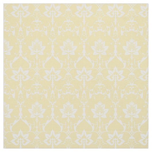 Poppenschaal Renaissance Damask, Bleek geel Stof (Swatch)