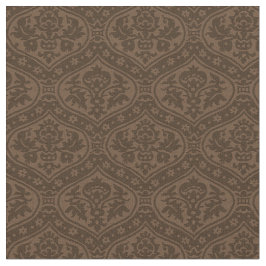 Poppenschaal Renaissance Damask, donkerbruin Stof