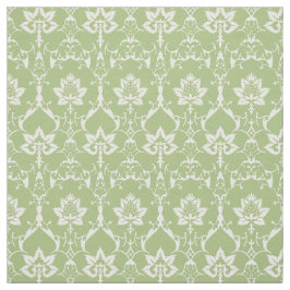 Poppenschaal Renaissance Damask, Lentegroen Stof