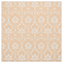 Poppenschaal Renaissance Damask, Sherbert Sinaasap Stof
