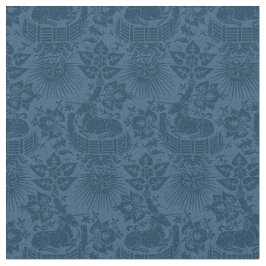 Poppenschaal Renaissance Eenhoorn Tuin, Blauw Stof