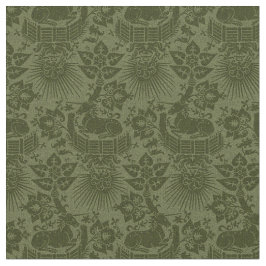 Poppenschaal Renaissance Eenhoorn Tuin, Groen Stof