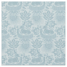 Poppenschaal Renaissance Eenhoorn Tuin, Hemelsblau Stof