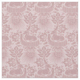 Poppenschaal Renaissance Eenhoorn Tuin, Roze Stof