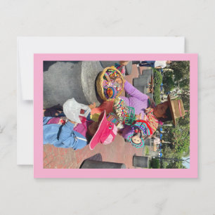 Poppenvrouw Peru op ansichtkaart Briefkaart