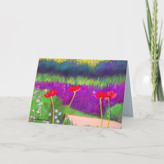 Poppes in Millenium Park Chicago Kaart (Voorkant)