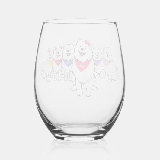 Poppet en de bende wijnglas zonder voet (Achterkant)