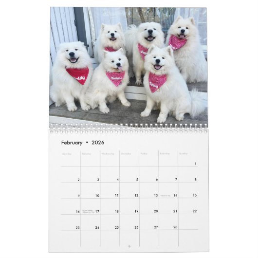 Poppet en de Wolfpack 2 pagina Kalender (Feb 2026)