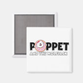 Poppet en de Wolfpack logo Magneet (Voorkant / Achterkant)