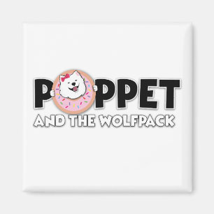 Poppet en de Wolfpack logo Magneet