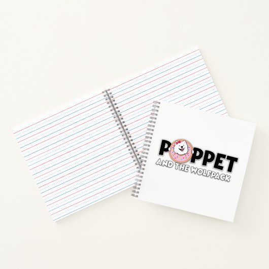 Poppet en de Wolfpack logo Notitieboek (Binnen)